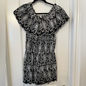 Black and white romper